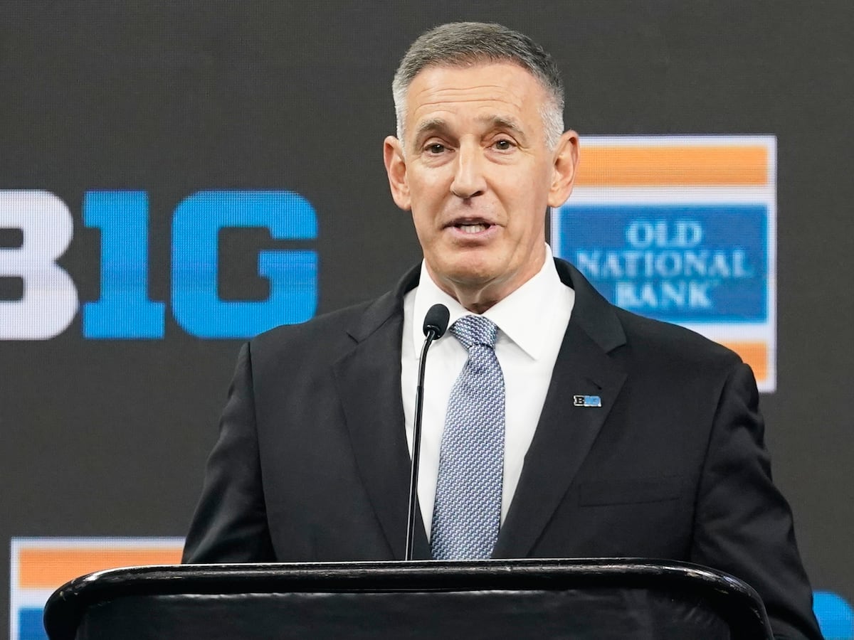 Image linked from the original feed: Big Ten: No league championship game if college football moves to a 24-team playoff
