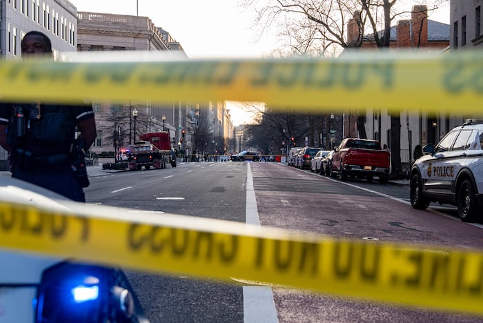Man taken into custody after driving van into security gate outside White House, authorities say