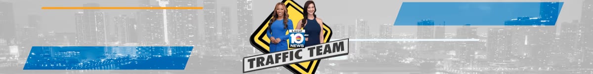 Local 10 News Traffic Team, with Jenise Fernandez and Alexis Frazier 
