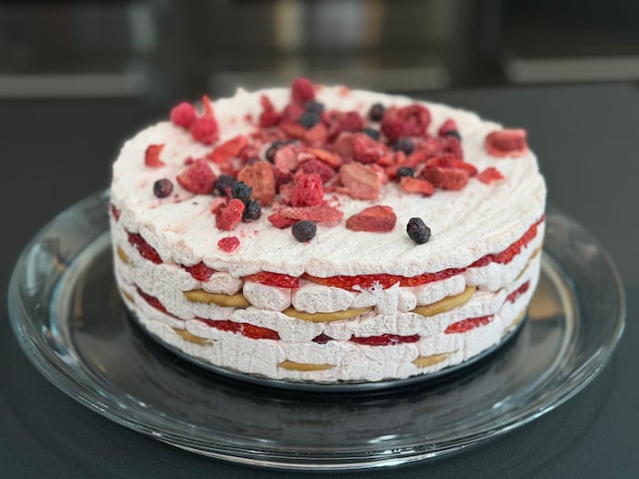 Strawberry & Cream Icebox Cake