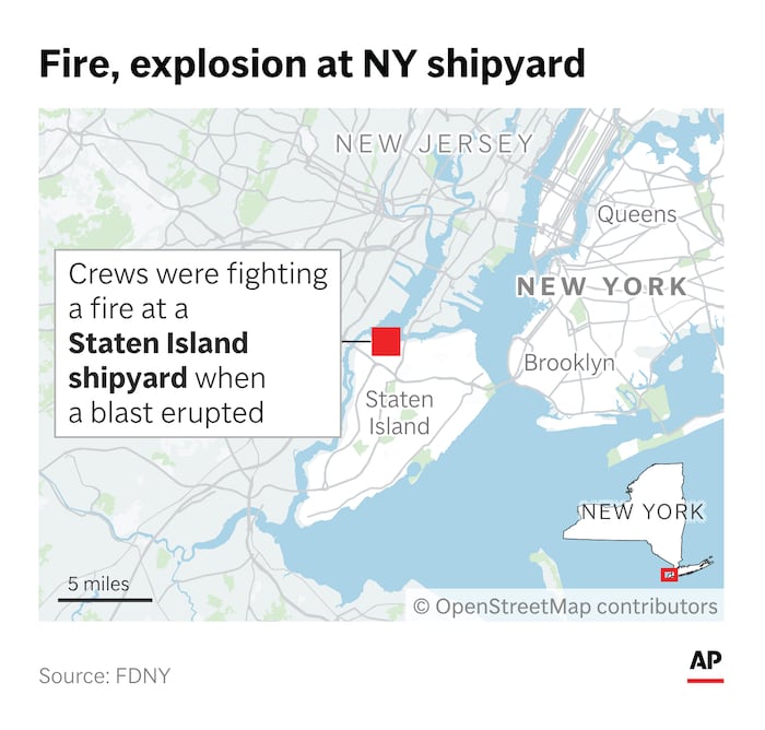 Investigators looking for cause of fatal New York explosion that also wounded over 30 firefighters