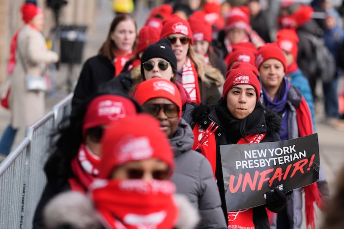NYC nurses reach a deal to end a strike at 2 major hospitals while walkout continues at another