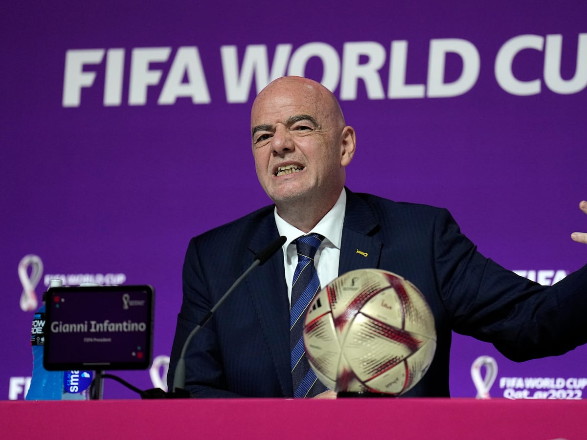 Image linked from the original feed: UEFA says it has lost confidence in FIFA's Infantino after failed private equity plan for World Cup