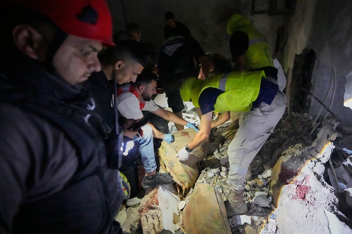 Israeli strikes kill at least 8 in Lebanon's fourth largest city ahead of Washington talks