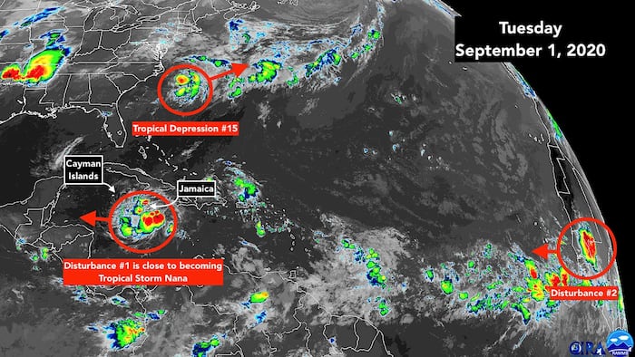 Disturbance is near tropical storm strength in the Caribbean