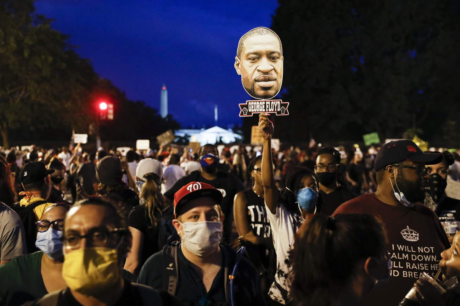 Largely peaceful protests against police brutality march on