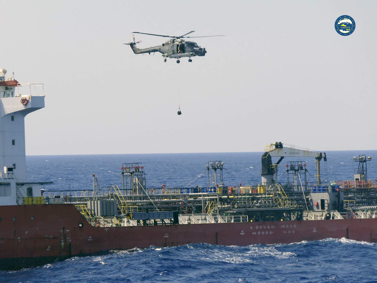 EU force intercepts tanker with jet fuel headed to Libya