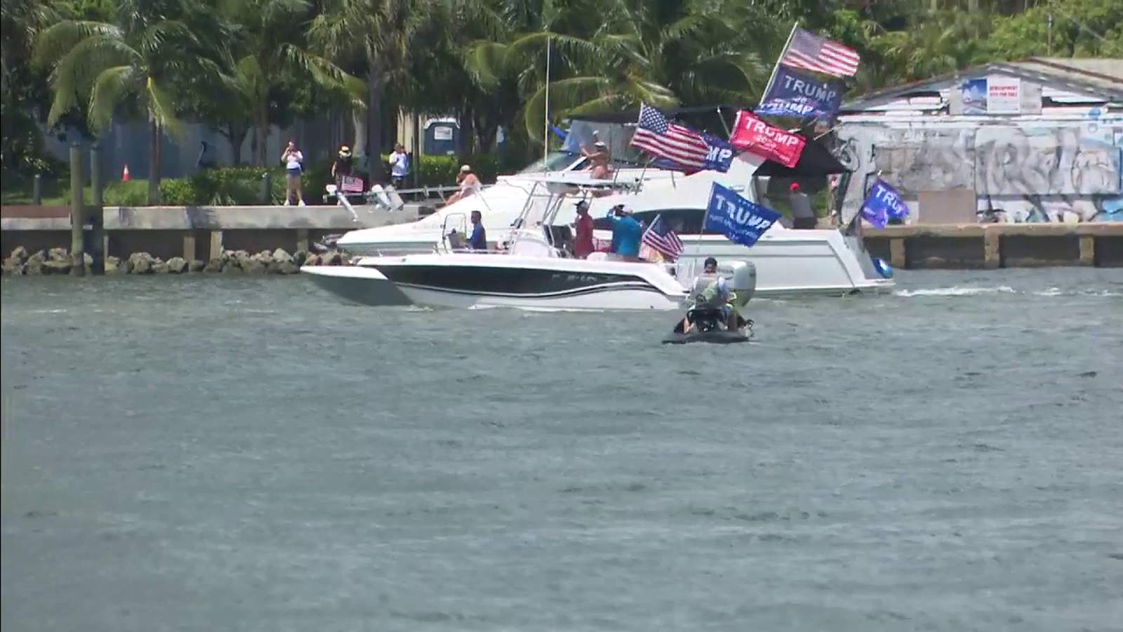 Trump supporters take to the waters for boat rally