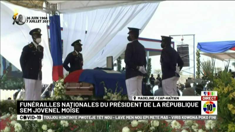 Haitian president’s hometown holds funeral amid violence