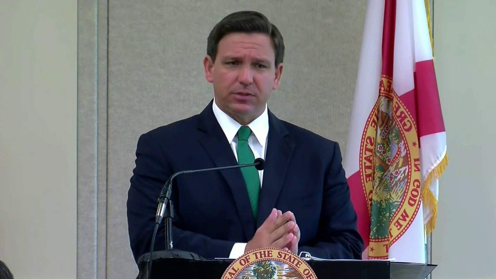 Gov. Ron DeSantis holds news conference in Panama City
