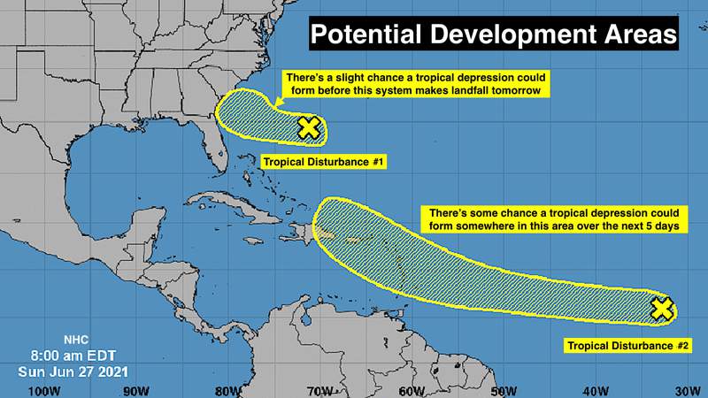 Tropical disturbances to watch in the Atlantic… just in case