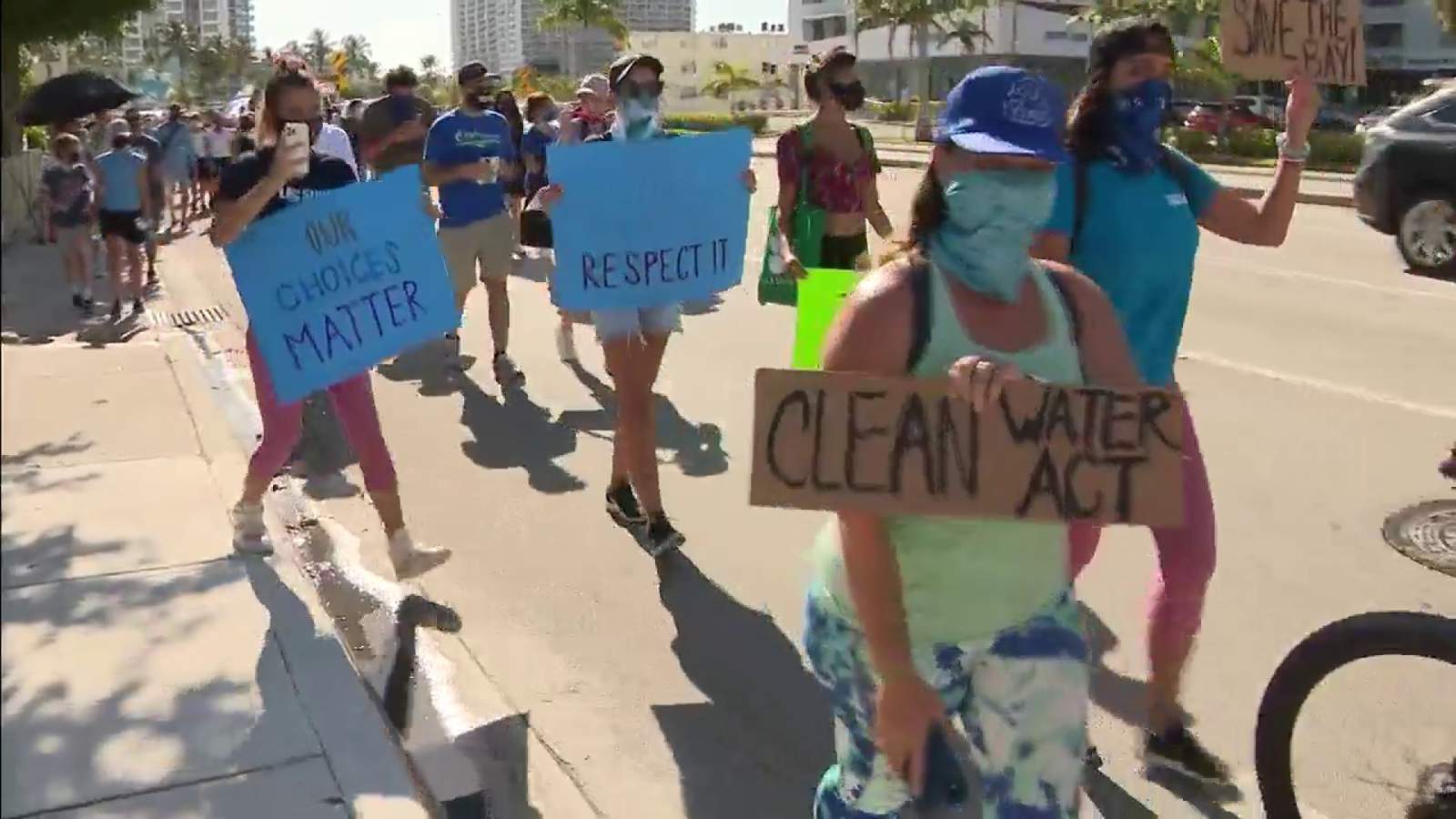 North Bay Village hosts march to help protect troubled Biscayne Bay