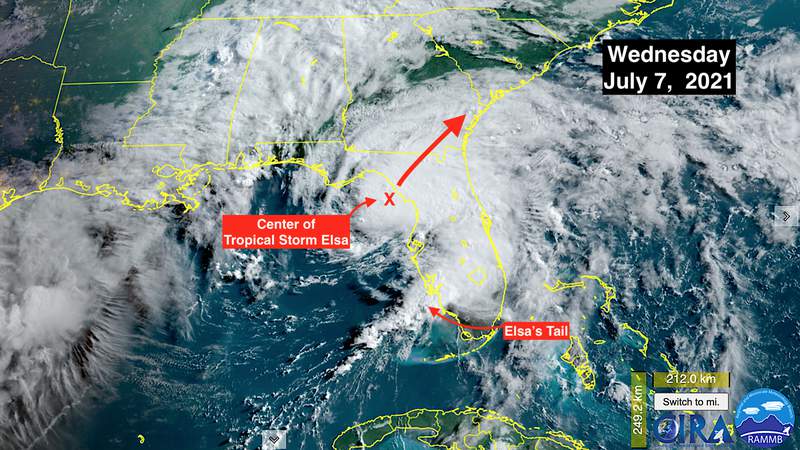 Significant flood threat from Tropical Storm Elsa will spread across North Florida and up East Coast