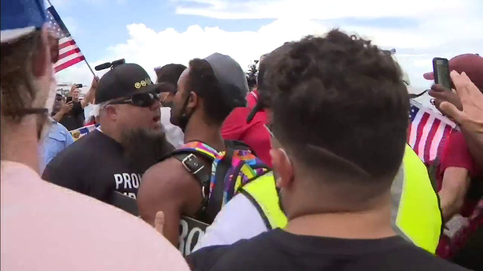 Law and Order supporters, BLM protesters clash in Miami