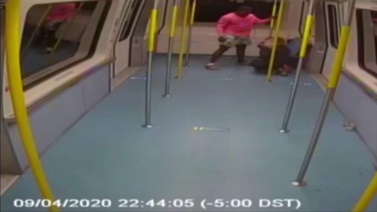 Video shows man beat woman alone in Miami’s Metromover before attacking 2 others