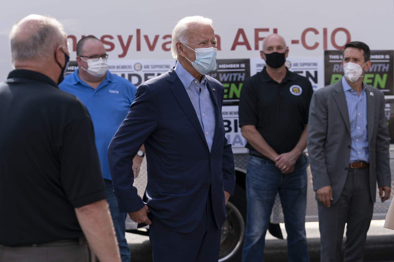 In 3 big states, Biden looks to rebuild Democrats' Blue Wall