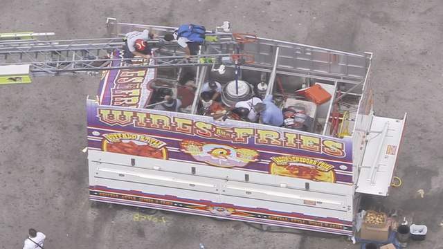 Man suffers medical episode on roof of Miami-Dade Youth Fair food truck